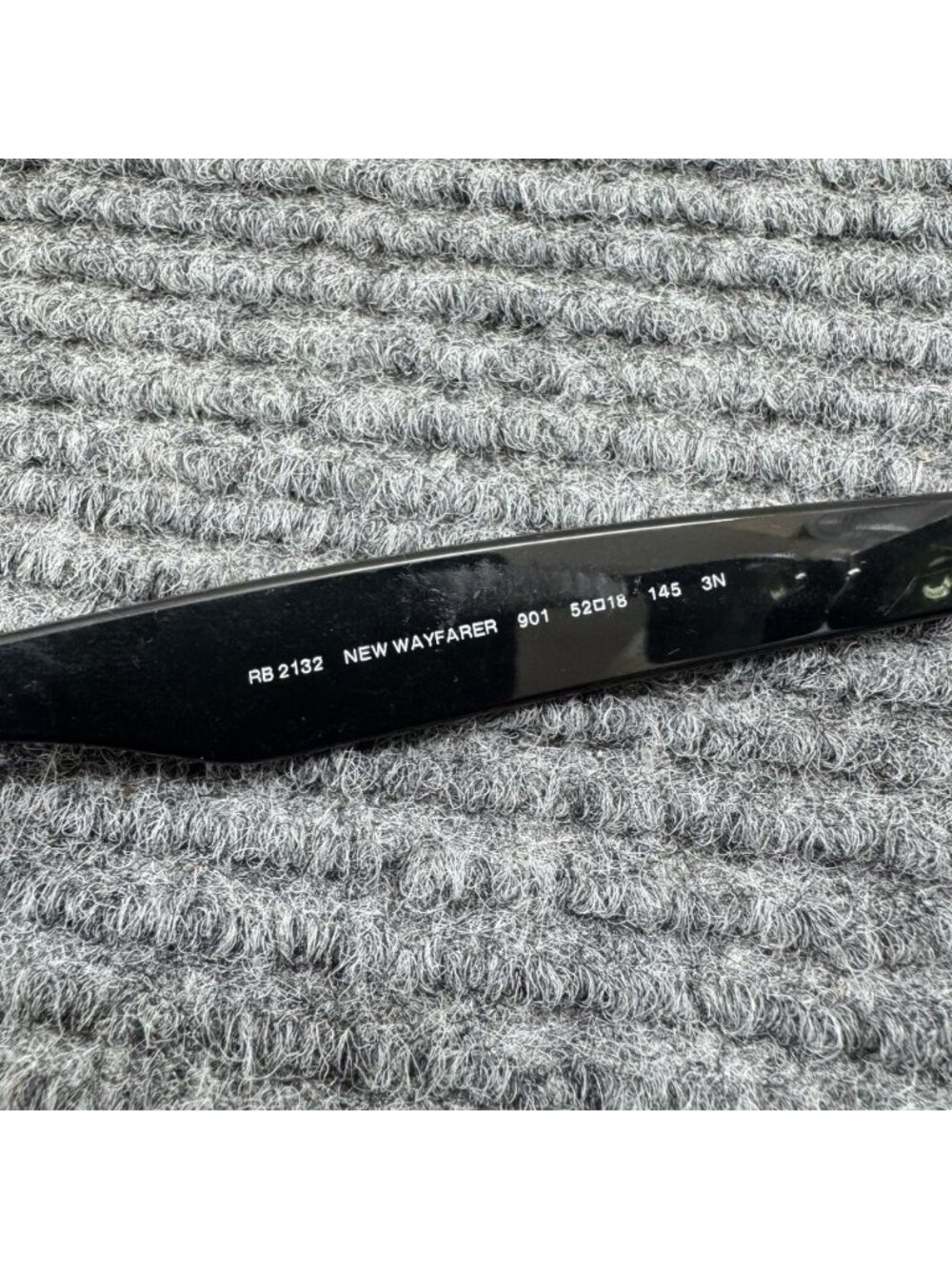 Ray-Ban RB2132 New Wayfarer 901 Sunglasses Black FRAMES ONLY 52-18-145 Italy - Picture 6 of 11